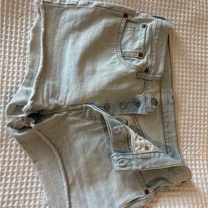Levi's Light Blue Jean Shorts